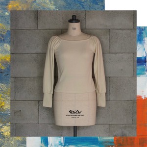 select 11007：puffsleeve squareneck cutsew (ivory)