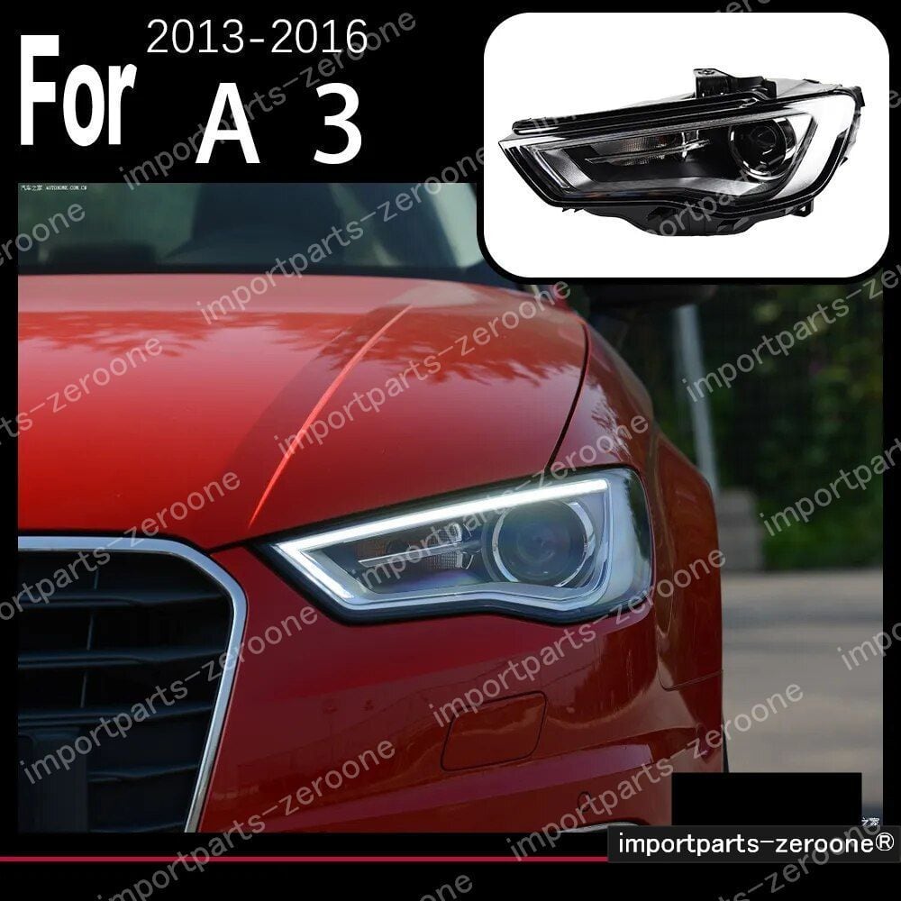 ★アウディA３　前期　右ヘッドライト/ヘッドランプ　2016年式/平成28年 アウディ A3 S3 アップグレードヘッドライト 2013〜2016 FULL -HAD