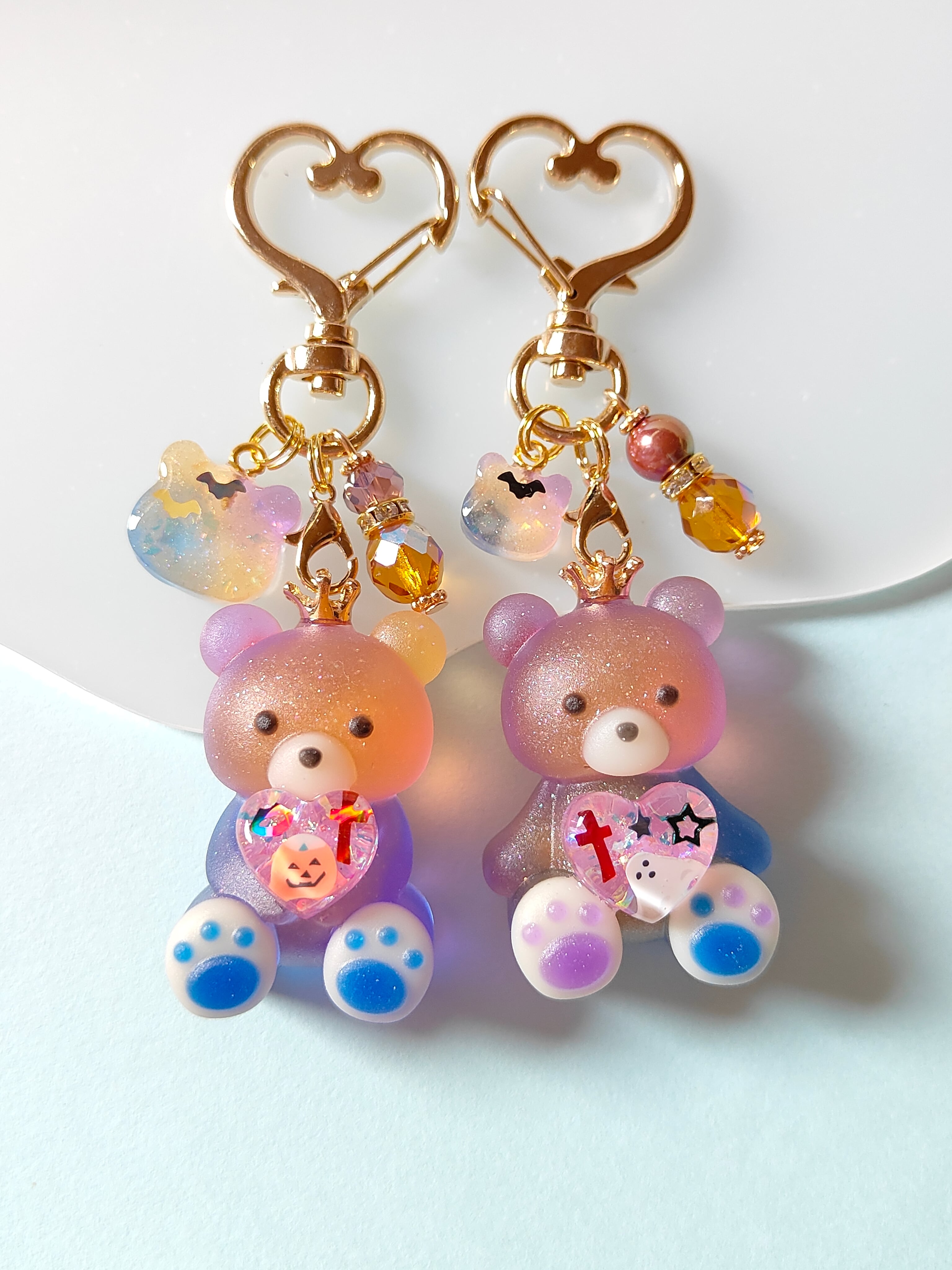 ゆめいろ水面にゃんこヘアゴム レジン | Ruu＊Ruu