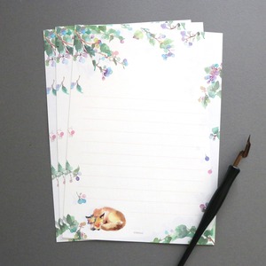 【便箋のみ】ノブドウとキツネ