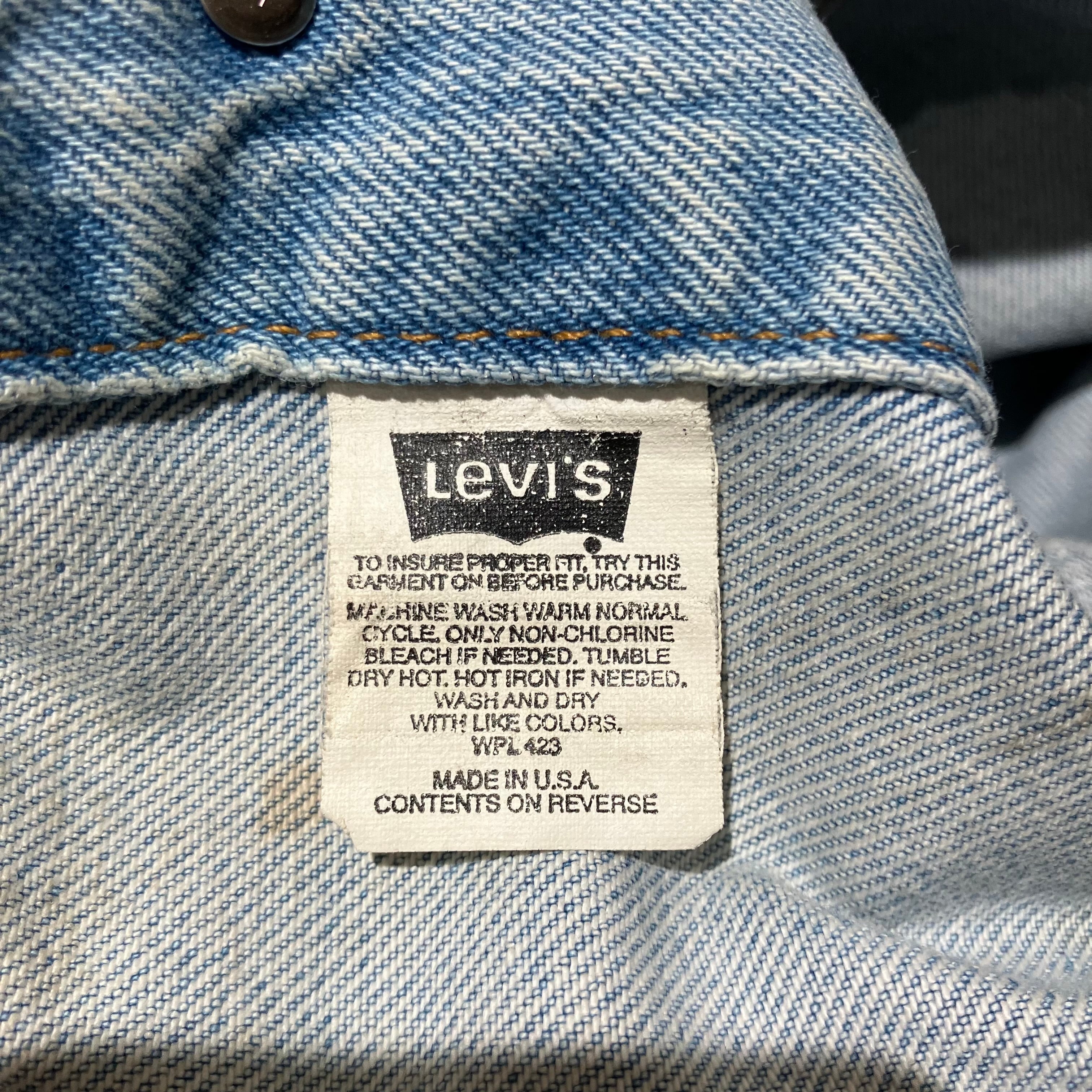 90s Levi's / リーバイス 70507 USA製 デニムトラッカージャケット 