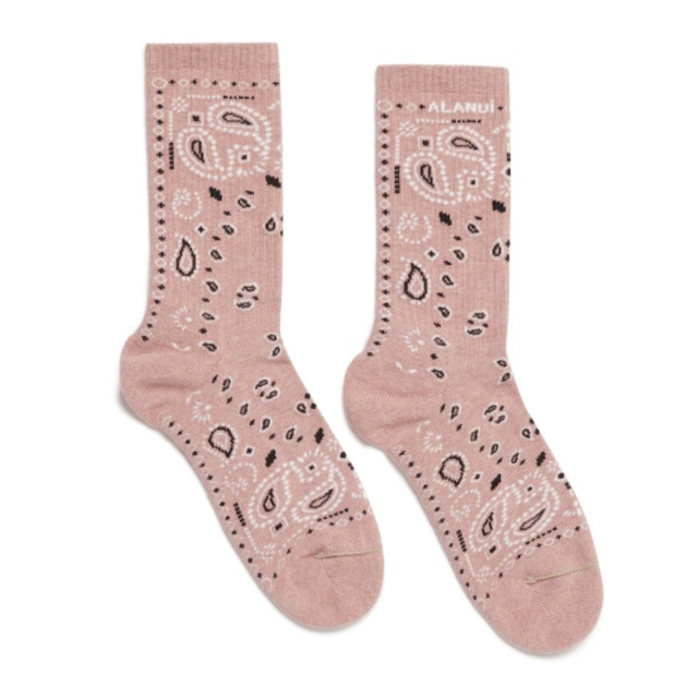 ALANUI　BANDANA SOCKS　SMOOCHY PINK