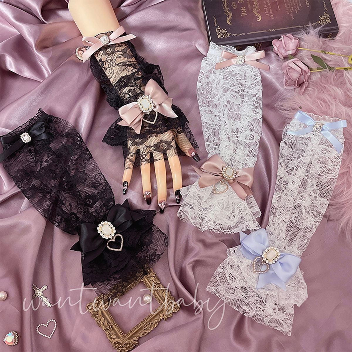 リボン アームカバー アームウォーマー バレエコア 殺し GRL INGNI ANAP 