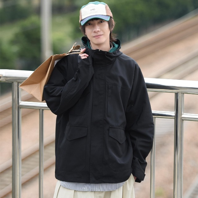 予約販売】ブルゾン ジャンバー 長袖 アウター ショート丈 メンズ 