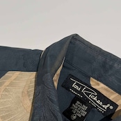 90s シルク100% TORI RICHARD トリリチャード マリン柄 貝殻 半袖シャツ アロハシャツ M/メンズ ビンテージ