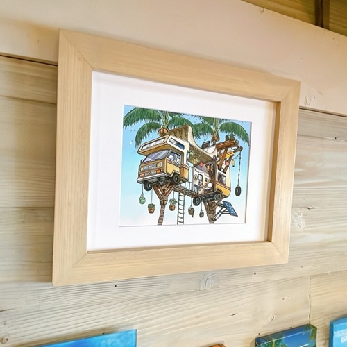 アート 11×14inchi  / WOODEN WAVE ハワイ