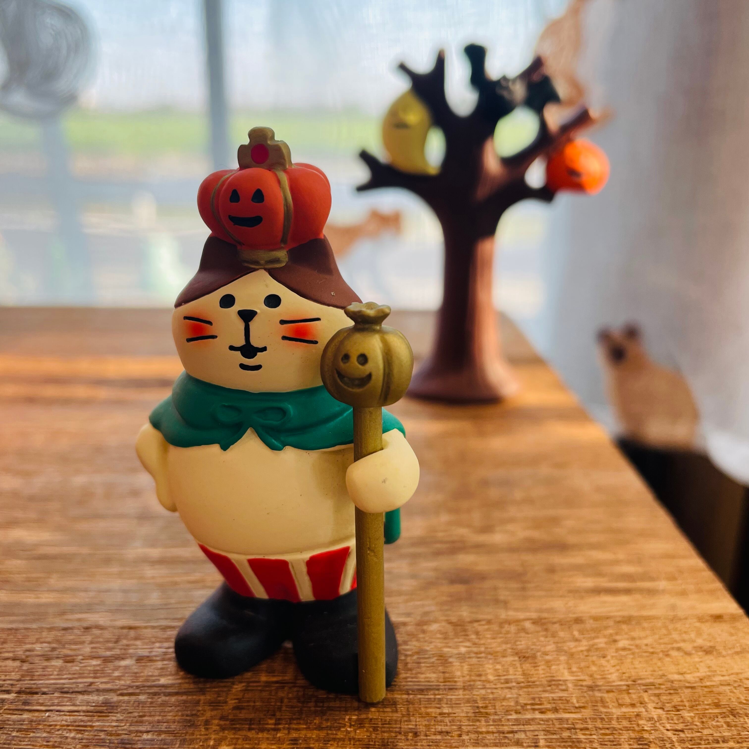 concombre｜コンコンブル｜かぼちゃの王様猫 猫雑貨 ねこ ネコ ハロウィン ディスプレイ 収集癖 コレクション