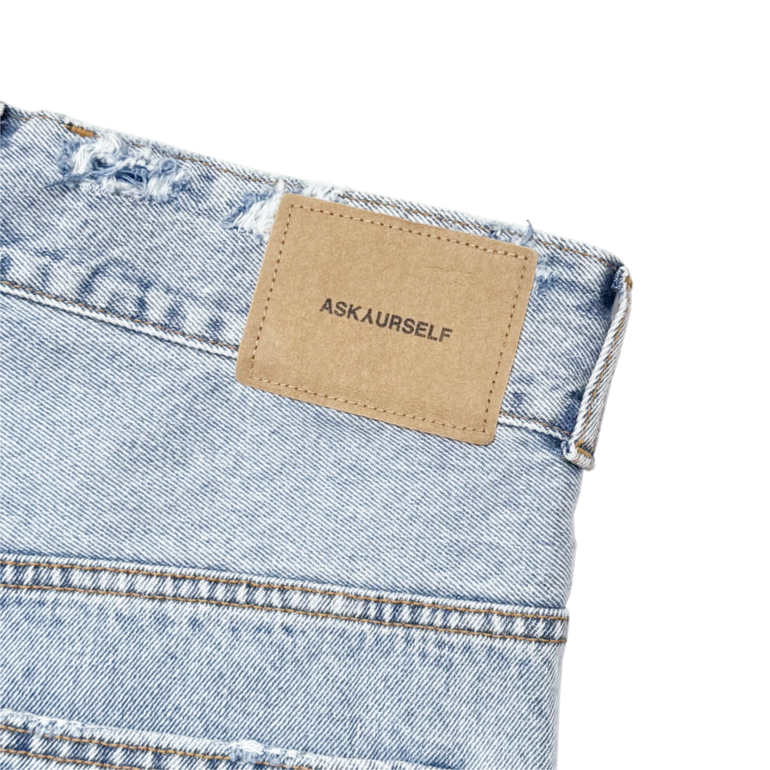 ASKYURSELF / FRAYED BAGGY DENIM SHORTS | HOLICK