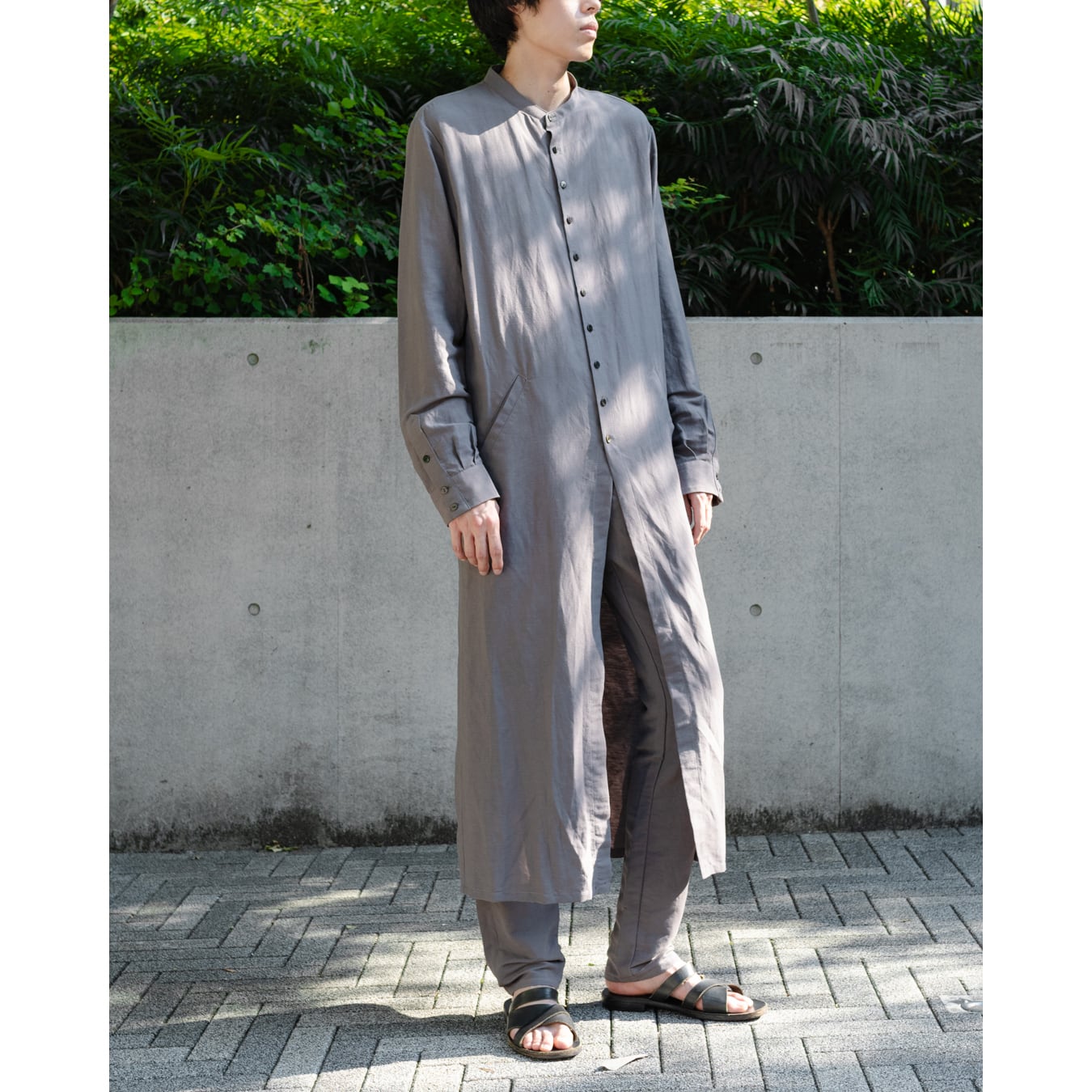 kujaku] (クジャク) 2024SS S-122 / long shirt (dust) | Clique Tokyo