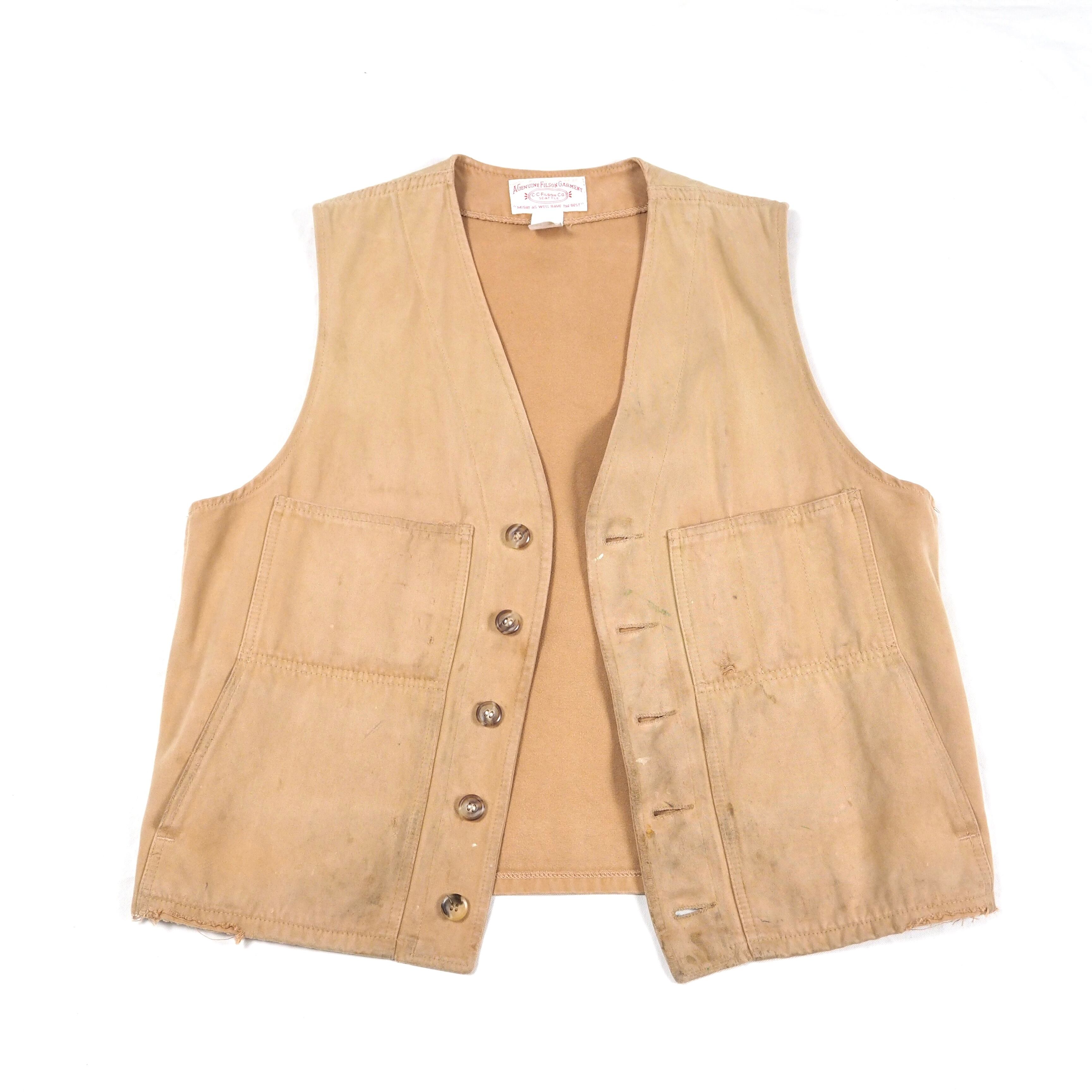 C.C.FILSON Moleskin work vest 42 USA製