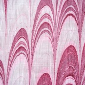 「ラズベリーレッド×グレージュ」〜斜めピーコック柄　〜近江ちぢみ