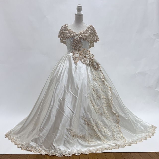 中古 ウェディングドレス プリンセス オフホワイト 11号 W-370