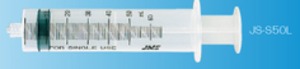 JMS　シリンジ 100ml ロック　JS-S00L(1本単位販売)