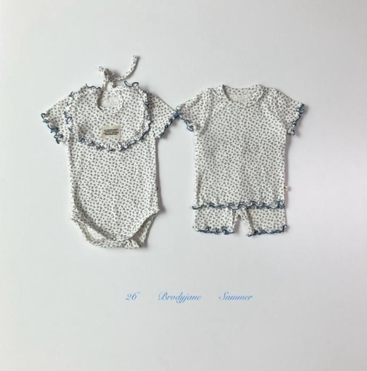 【取寄/韓国直送】Brodyjane 26/SM  アントゥ半袖上下セット｜夏服｜韓国子供服