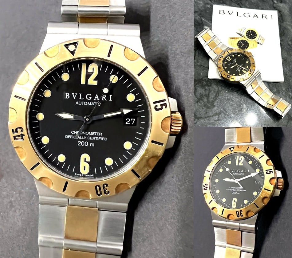 BVLGARI ブルガリ ディアゴノ スクーバ DIAGONO SCUBA BLACK