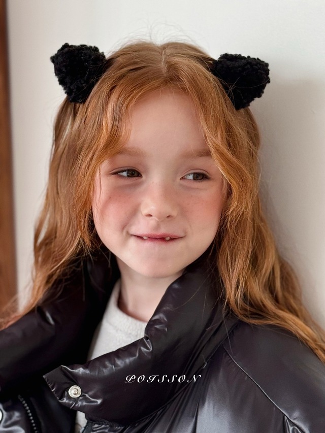 【取寄】poisson|fluffy cat clip|ふわふわネコクリップ|FREE|kids&jr|25 winter