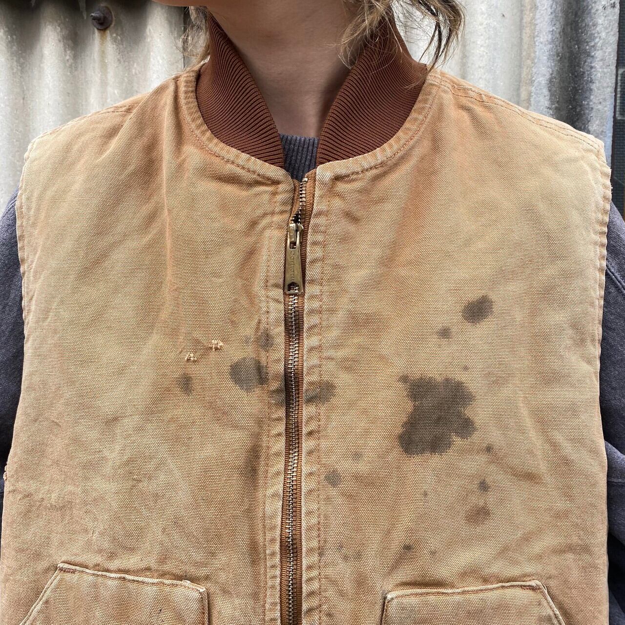 Carhartt カーハート ダック地 ワークベスト メンズXL 古着