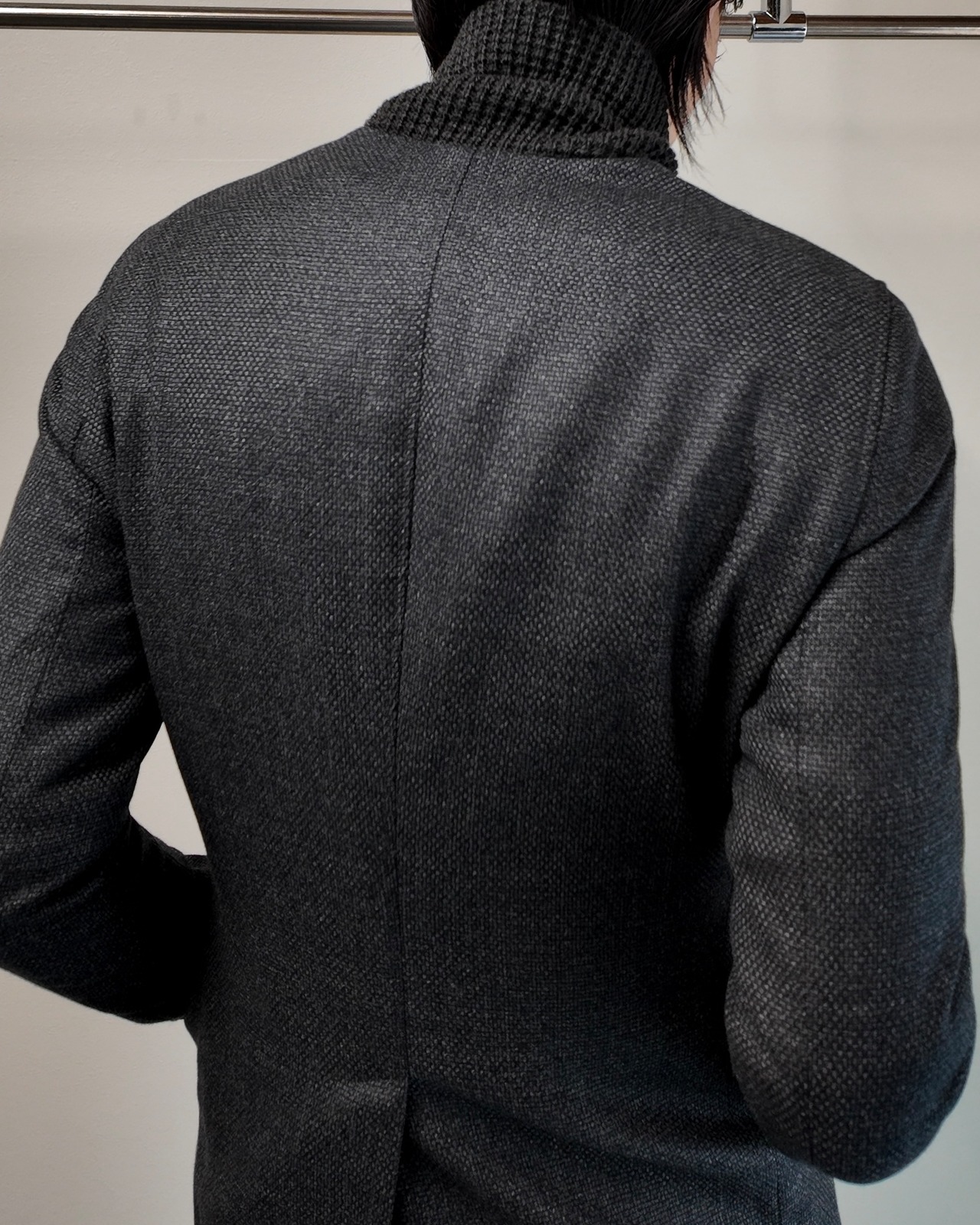 【EMPORIO ARMANI】rib collar tailored jacket