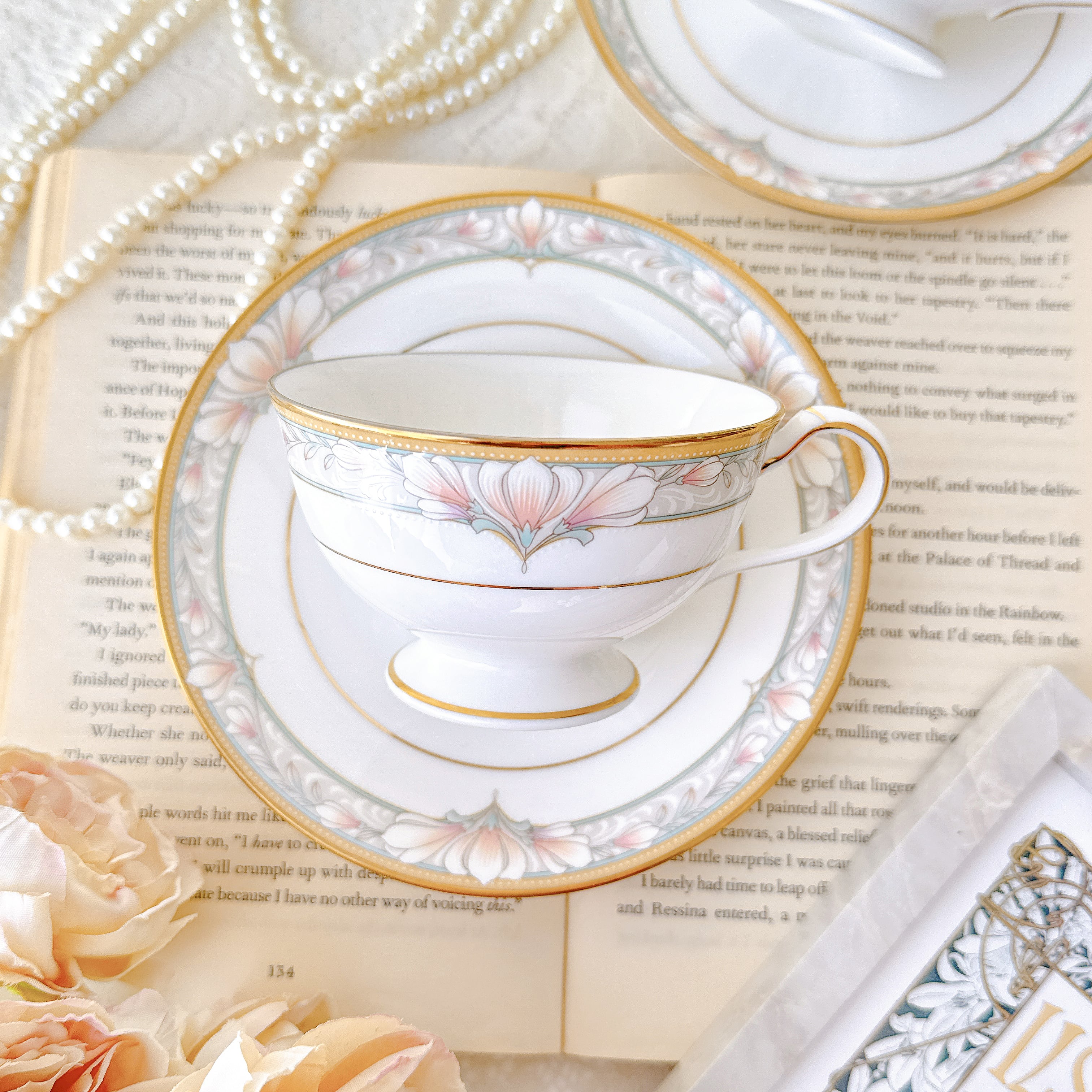 Noritake ノリタケ CHARLOTTE シャーロット ティーセット vintage】Noritake CHARLOTTE ノリタケ シャーロット ティーカップ