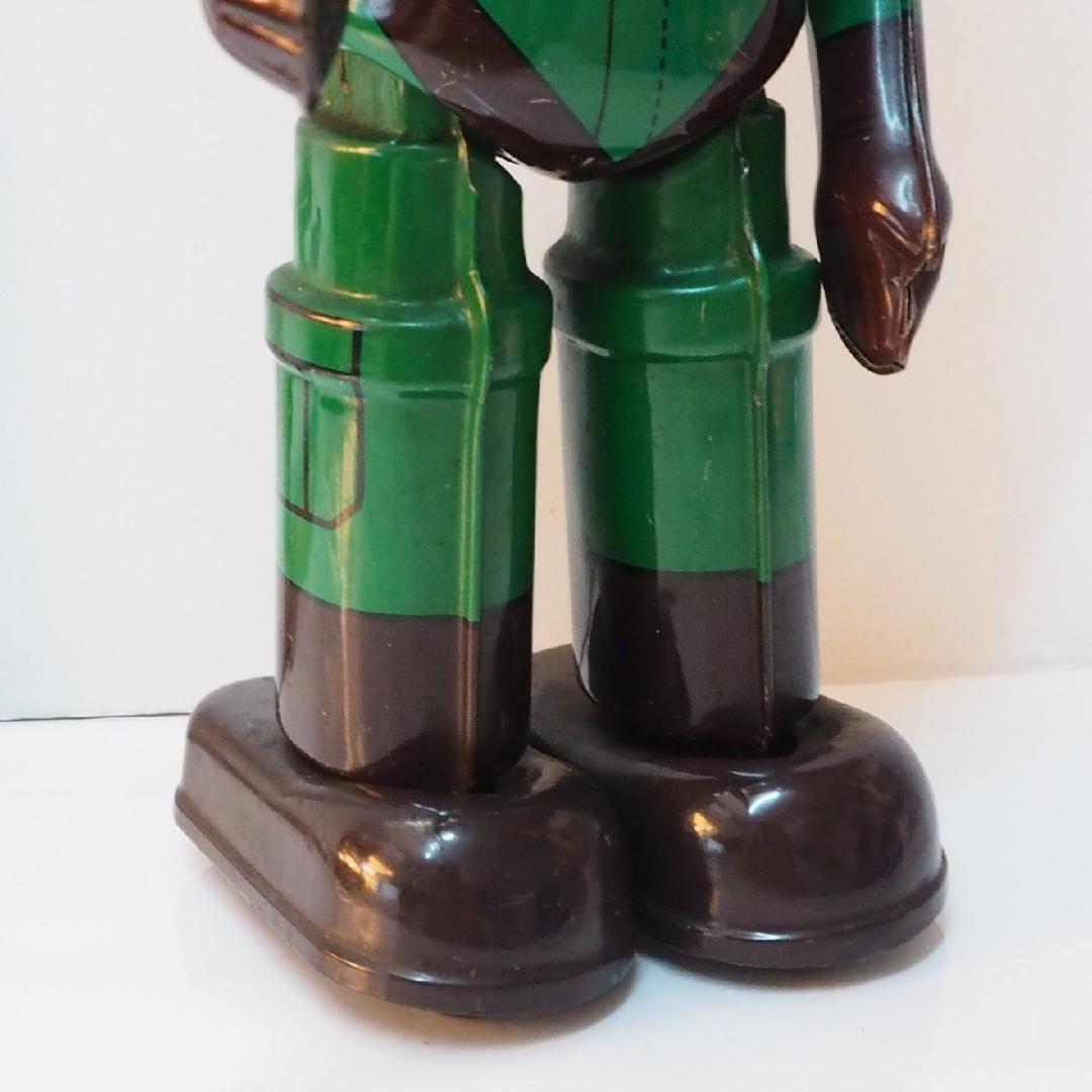 ATD【0戦はやと】当時物ブリキ ゼンマイ歩行ロボット人形TIN TOY