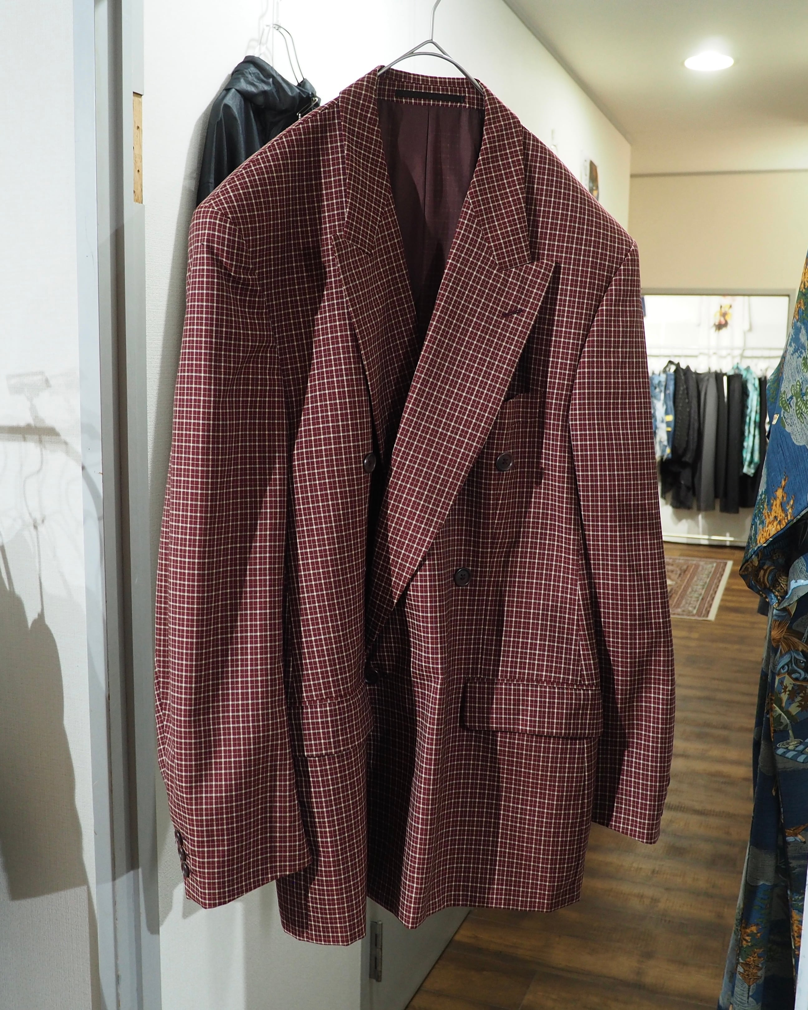 ” BAUMLER ” Plaid Check Pattern Vintage Double Breasted Tailored jacket
