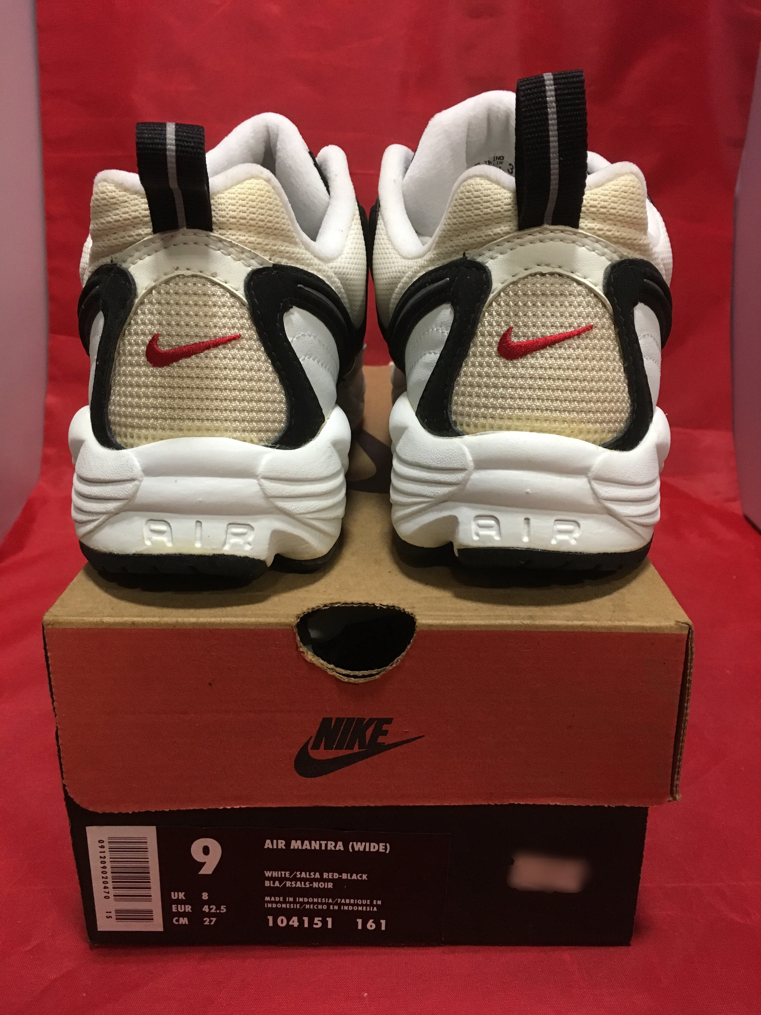 NIKE（ナイキ）AIR MANTRA（エア マントラ）9 27cm 白/黒 90s⑩