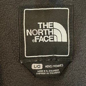 【THE NORTH FACE】デナリジャケット フリースジャケット ワンポイントロゴ 刺繍ロゴ ハーフドーム ジップアップ フルジップ 黒 L ノースフェイス US古着