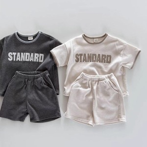 【BABY＆KID】夏作アルファベットプリント半袖Tシャツセット