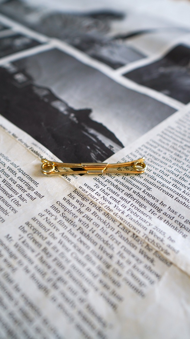 【VINTAGE】U.S. VINTAGE SWANK スワンク カール エンド カラーピン 《カラークリップ カラーバー ヴィンテージ》