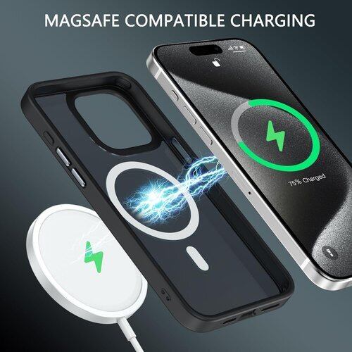 新品》 GUAGUA iPhone 15Pro ケース MagSafe対応 半透明 TPU いPhone 
