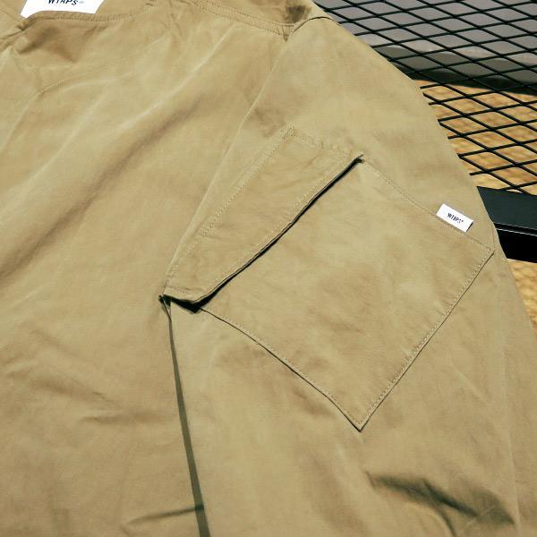 WTAPS ダブルタップス 22SS SCOUT/LS/NYCO.TUSSAH スカウト ロングスリーブ クロスボーンバックデザイン 長袖シャツ 21WVDT-SHM04 ブラック