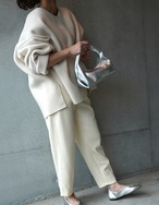 【裏起毛なし！】Pin-tuck Jogger Pant_Black・Grayのみ