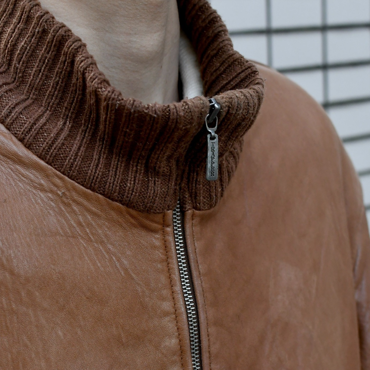 TRAPPER THERMOLITE lining lamb leather blouson