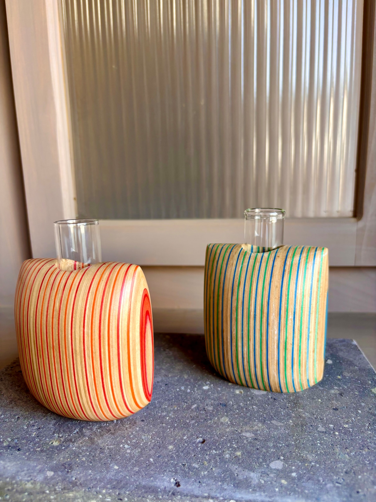 Cushion ストライプ ＜赤ピンク・小さいサイズ＞