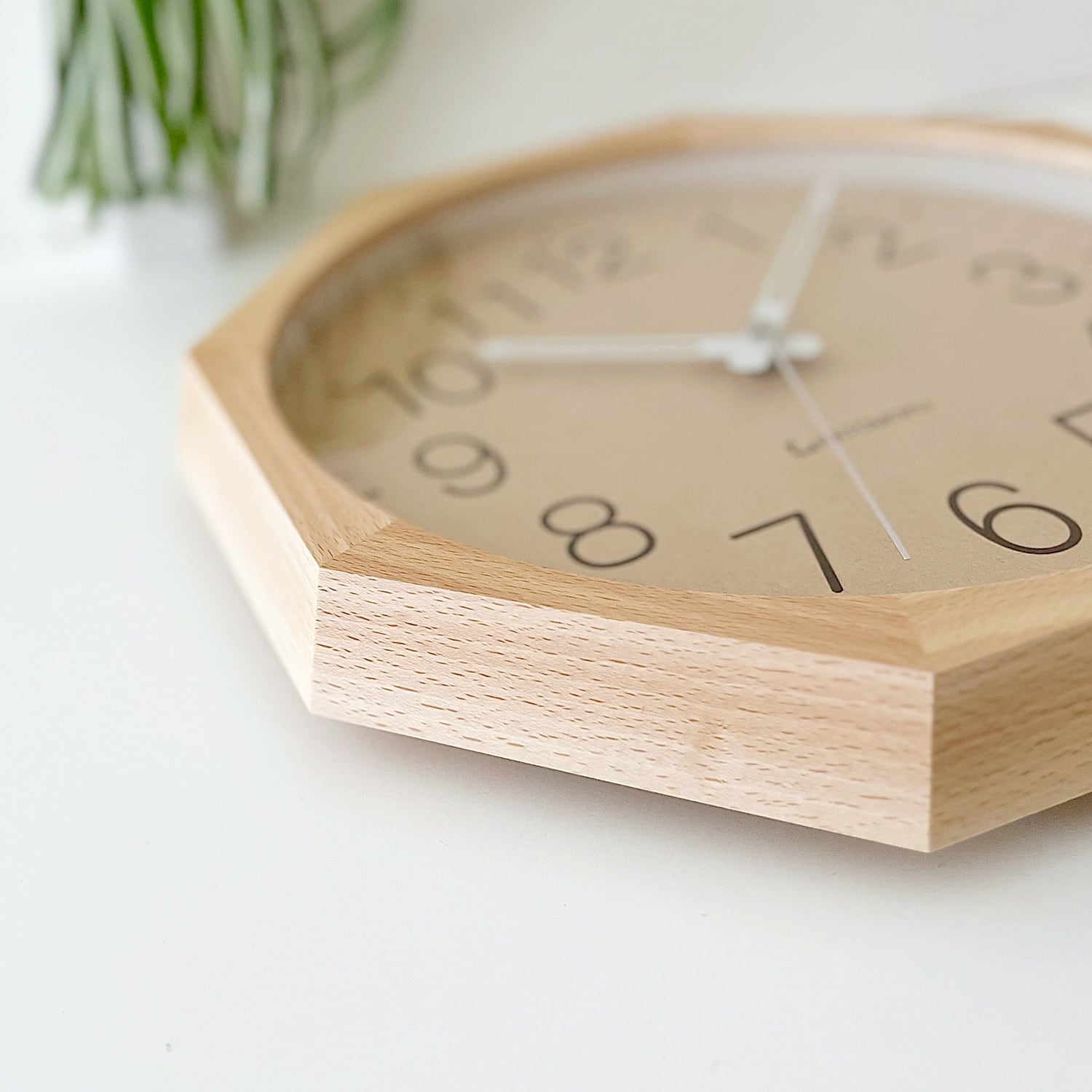 KATOMOKU muku clock 2 八角形 ナチュラル km-45NA8 掛け時計 | 加藤