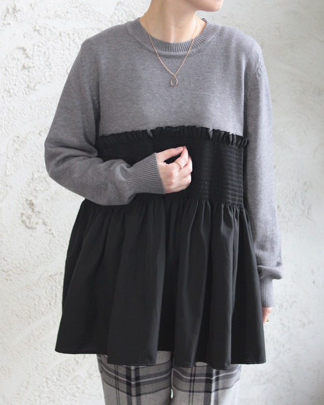 【BouJeloud】ビスチェ風切り替えトップス　(251254)