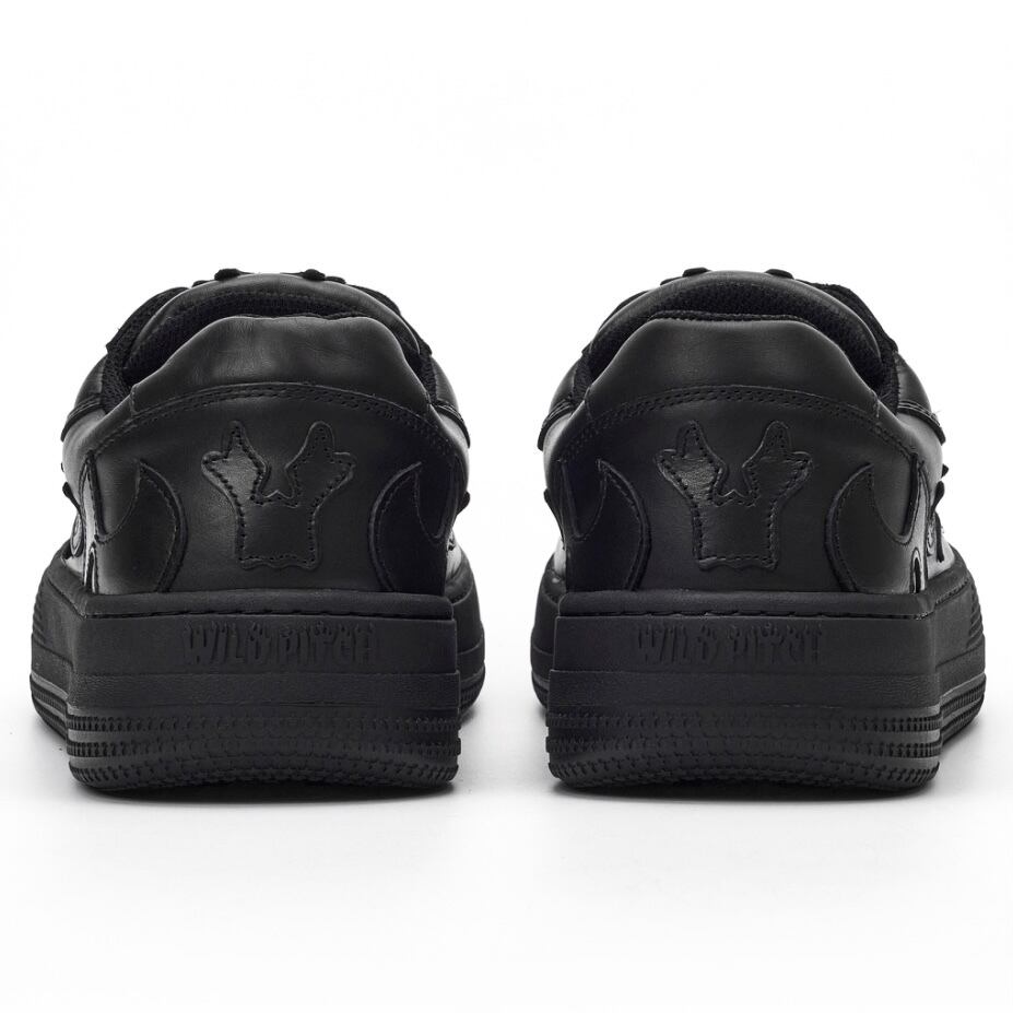 WILD PITCH】BLK / FLAME WAVE (ワイルドピッチ/厚底スニーカー