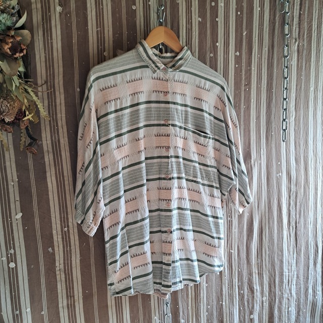 レディース 総柄シャツ used [508112]