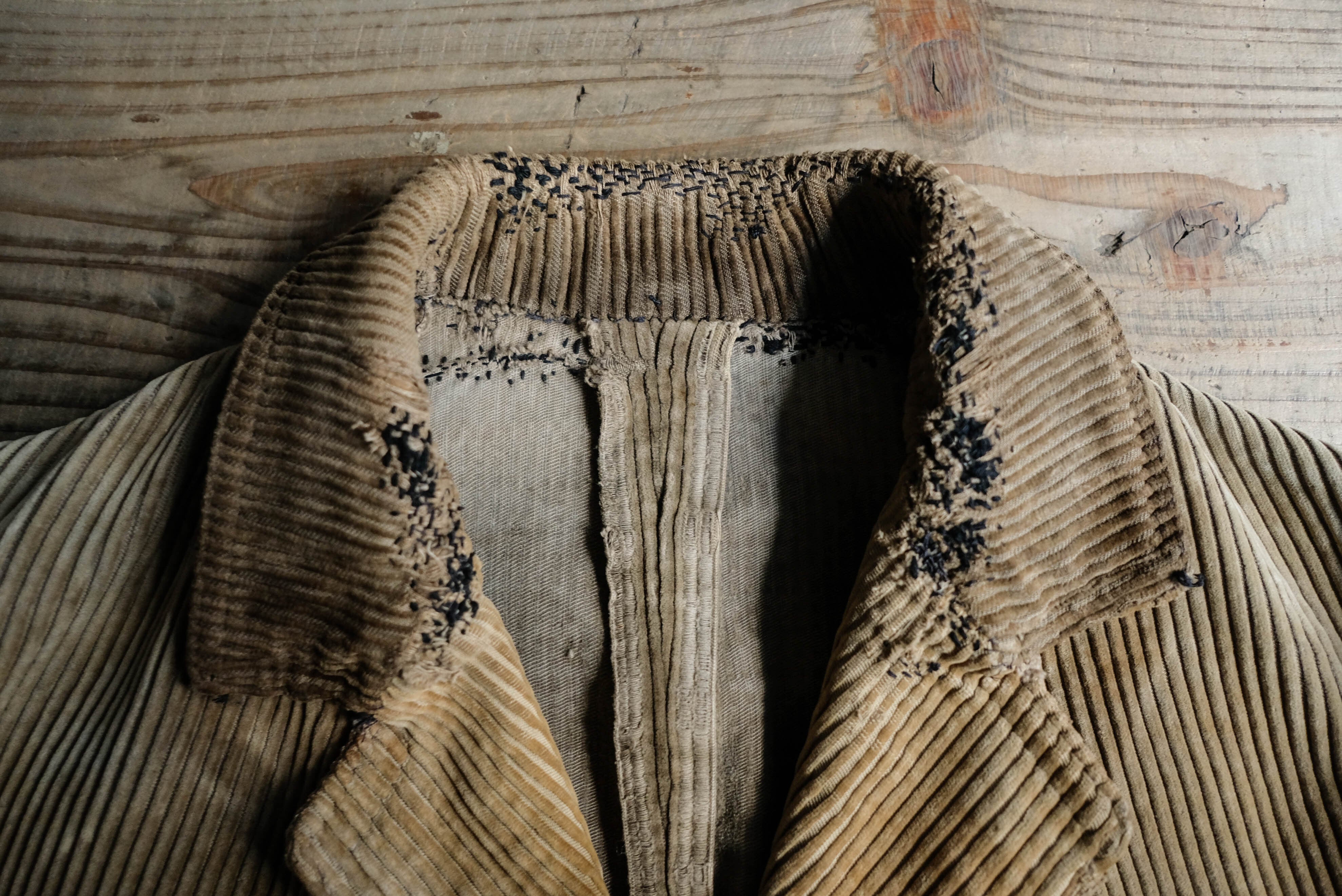 フランスヴィンテージ サックジャケット コーデュロイ 太畝 XL 1920s 5a7459b7f6135d9dcdb4bd4da9fd58