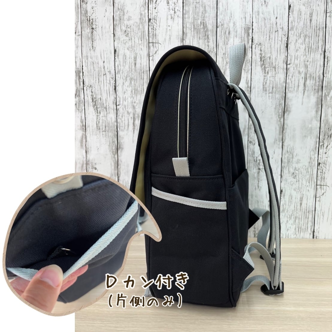 倉敷帆布のフラップリュック ノワール | MITTAG