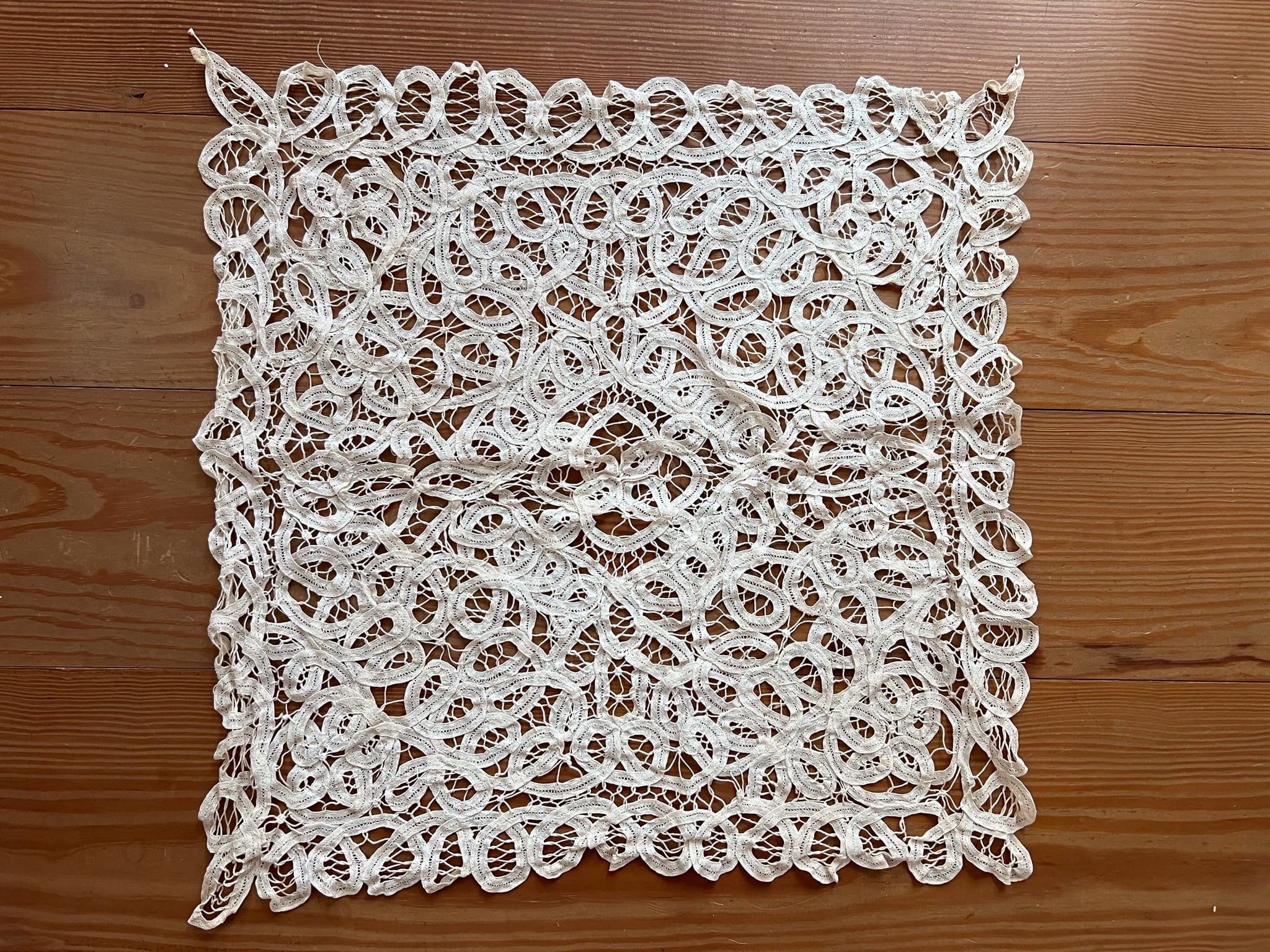 フランスアンティークレース 正方形 *フレンチアンティーク