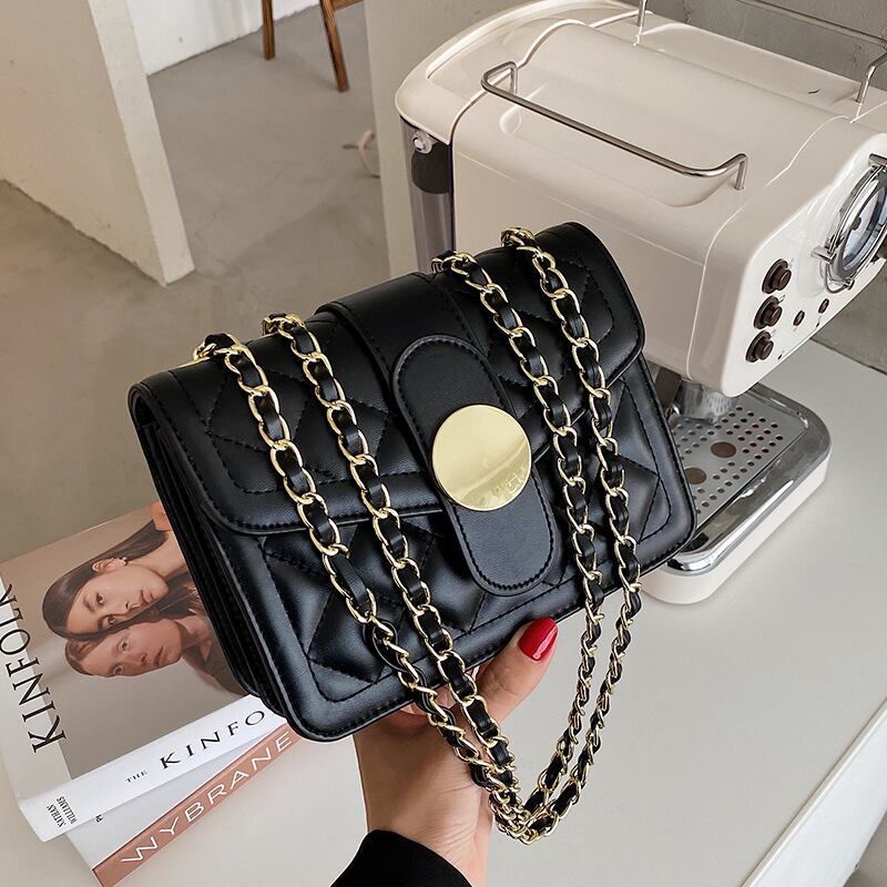 オールマッチチェーンワンショルダースモールバッグメス2020ニュートレンディファッションネットレッドウエスタン菱形刺繍糸クロスボディスモールスクエアバッグ Tiancai_Wing_Bag47816851759