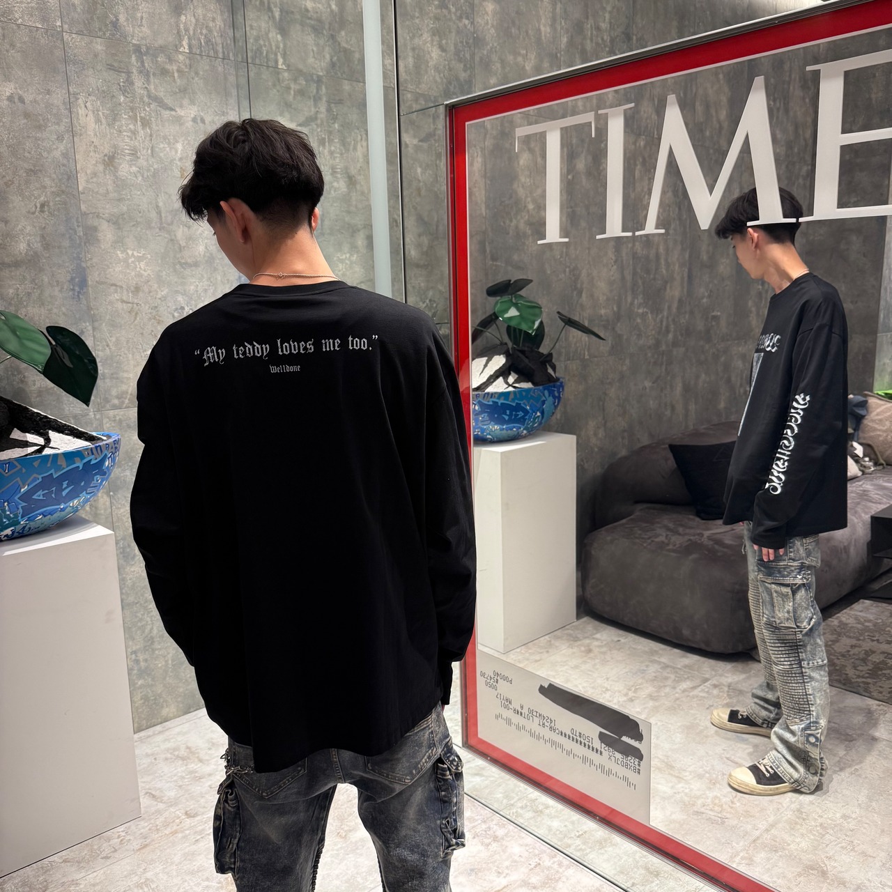 【WE11DONE】TEDDY LONG SLEEVED T-SHIRT - 13