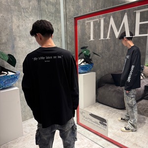 【WE11DONE】TEDDY LONG SLEEVED T-SHIRT