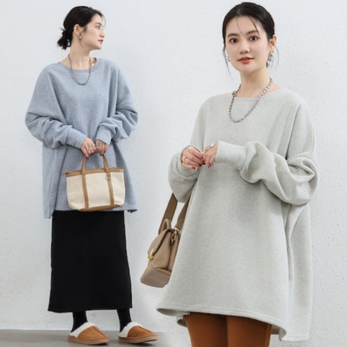 Tシャツ 韓国 4色 新作 日系 長袖スウェット 無地 ゆったり 裏起毛スウェット 大きいサイズカップル ラウンドネック トップス レディース