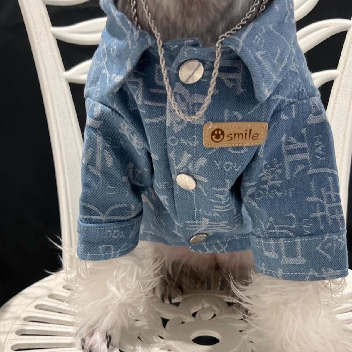 犬服 ドッグウェア アトリエGG アトリエジジ デニムシャツ ダンガリー