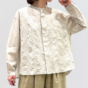 nume cotton striped embroidered shirt