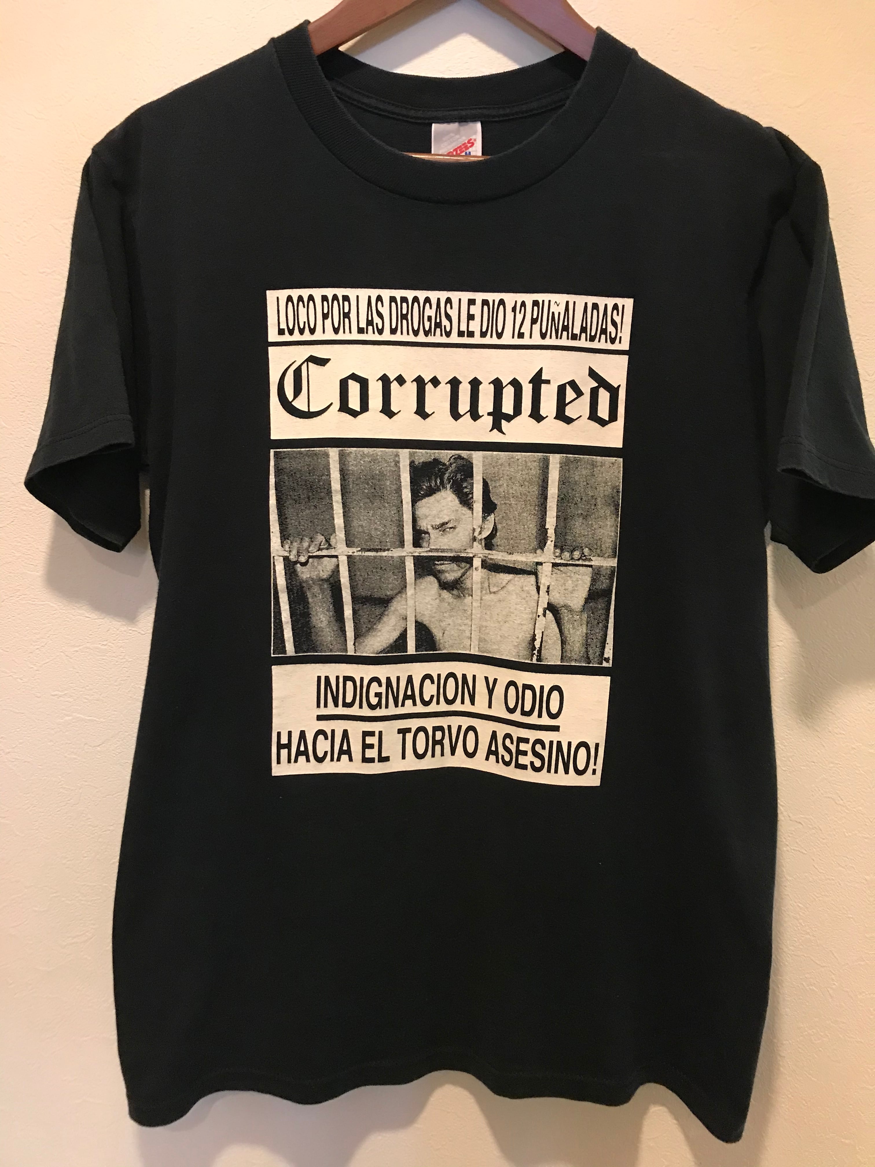 90年代 vintage Corrupted Tシャツ 半袖 USA製 アメカジ バンT ロックT 90s ビンテージ ヴィンテージ |  Vintage Used Clothing & CAFE/BAR “ReGARD” powered by BASE