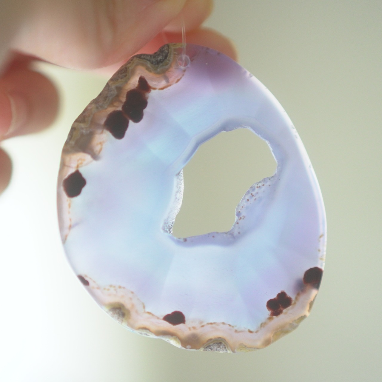 Blue Garden 02 - アゲートヒーリングチャイム / Agate Sun Catcher Wind Chime 716