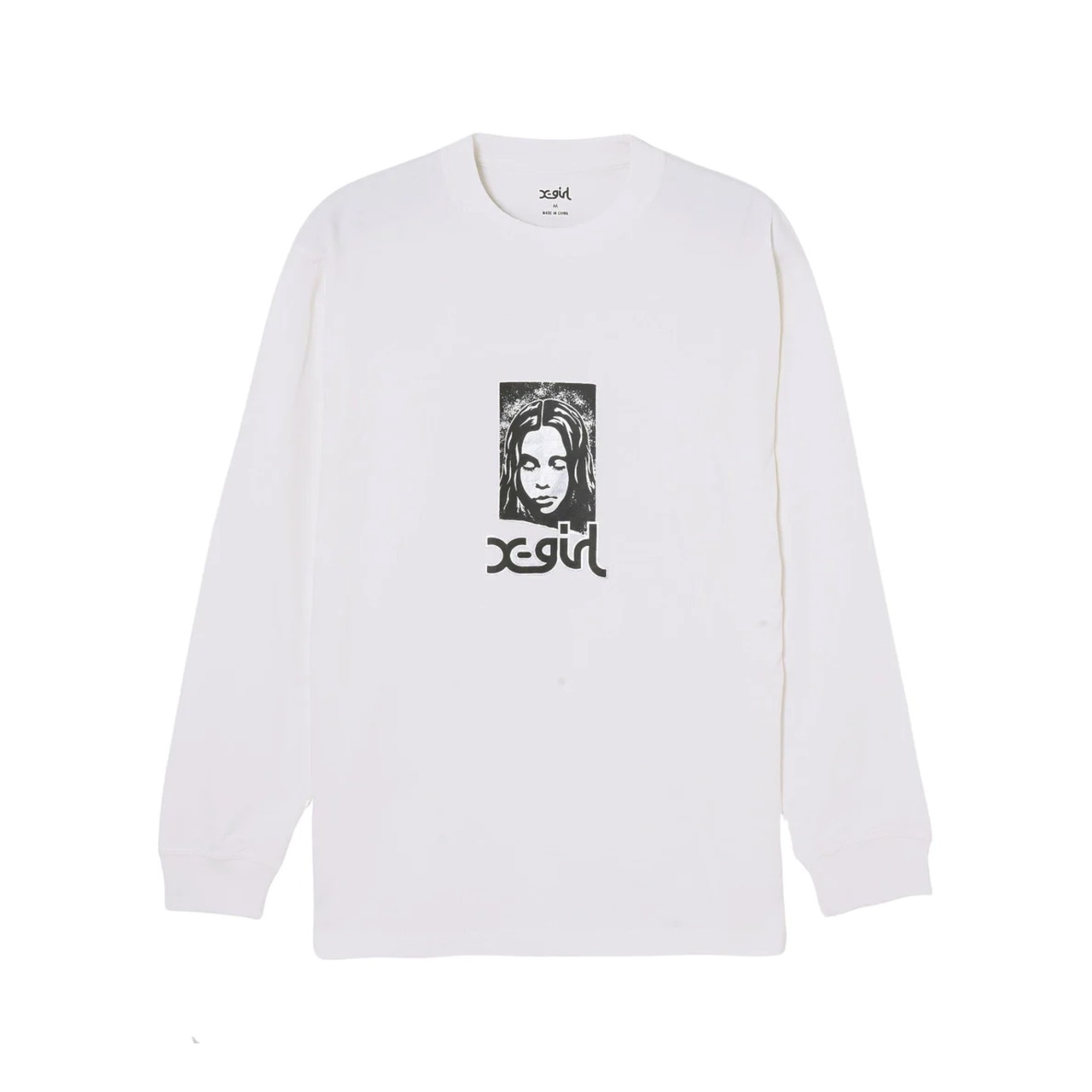 【X-girl】GRUNGE FACE L/S TEE 【エックスガール】